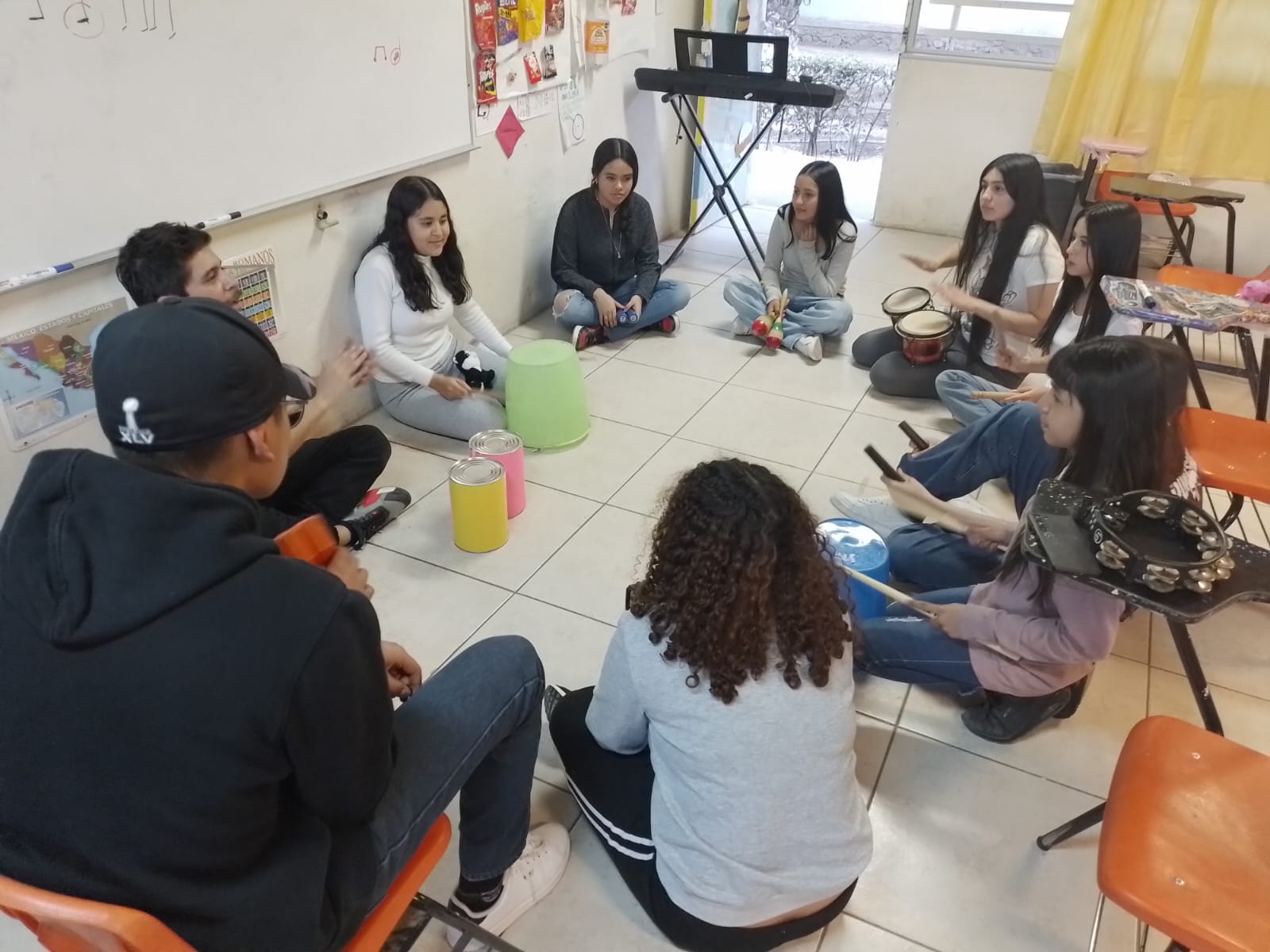 Práctica de ensamble rítmico y poliritmia